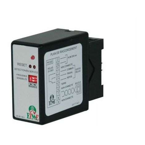 Détecteur de boucle magnétique PIC 242-2C, 2 canaux, 24V AC/DC, ETME