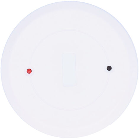 Détecteur de Bris de Verre Filaire Rond - Capteur d'Effraction pour Porte/Fenêtre avec Alarme Antisabotage Montage Plafond/Mur