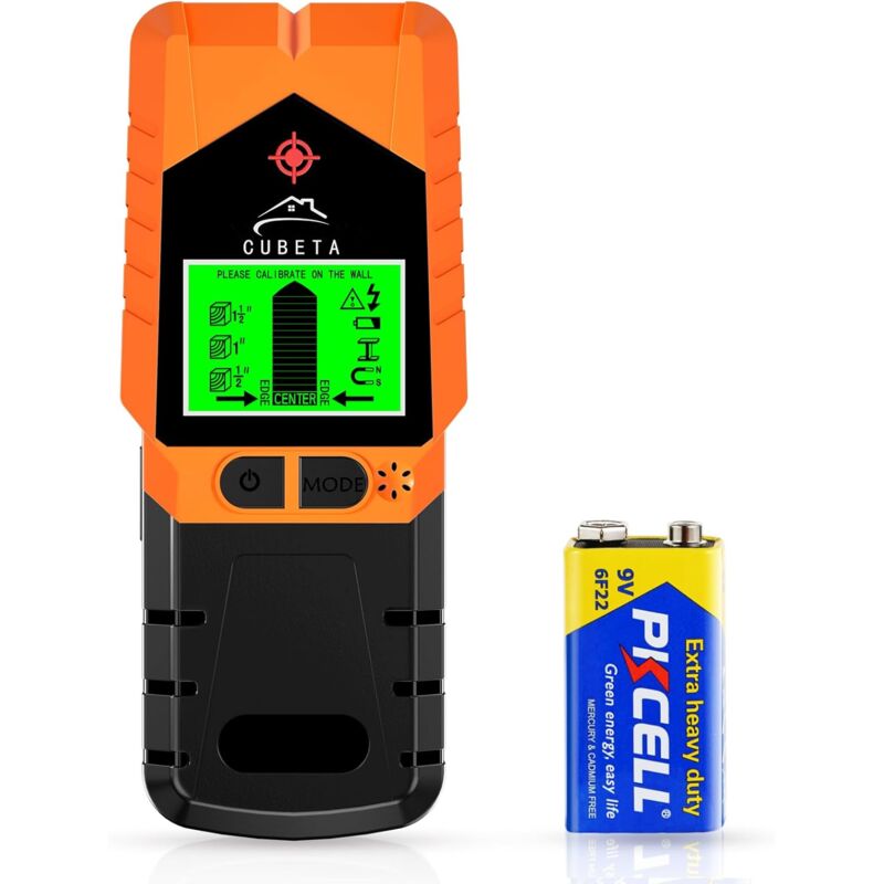 Détecteur de cable électrique 6 en 1, Detecteur de Goujon Magnétique, Studpop Détecteur de Goujon, Des poutres En Bois, Des Tuyaux Métalliques,