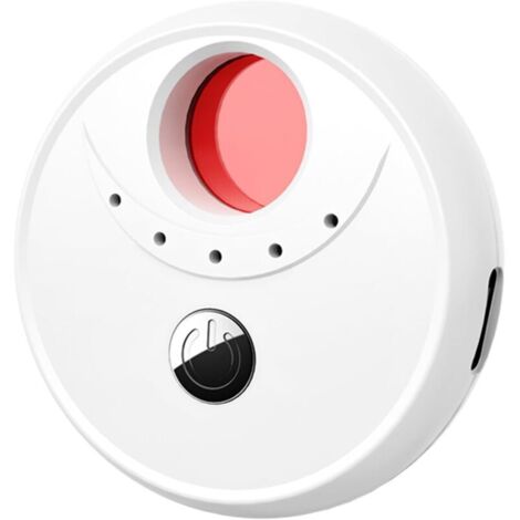 Détecteur de Caméra Cachée Détecteur de Micro, Détecteur Anti-Espion, Détecteur de Signal RF Détecteur de Périphérique Caché, détecteur d'écoute pour Hôtel, Bureau, Salle de Bain (Blanc),de DEBUNS