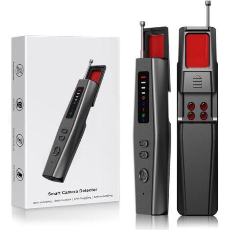 Détecteur de Caméras Cachées 6-en-1 Professionnel – Détecteur Avancé de Micros Espions, Caméras et Traceurs GPS, 6 Modes de Détection, Batterie Lithium Rechargeable, Usage Voyage, Hôtel