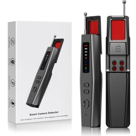 Détecteur de Caméras Cachées 6-en-1 Professionnel – Détecteur Avancé de Micros Espions, Caméras et Traceurs GPS, 6 Modes de Détection, Batterie Lithium Rechargeable, Usage Voyage, Hôtel