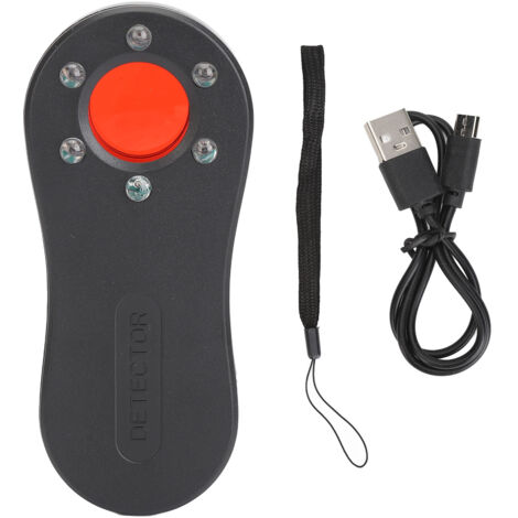 Détecteur de Caméras Cachées Infrarouge, Scanner Antispion Portable Rechargeable pour Maison Hôtel Bureau
