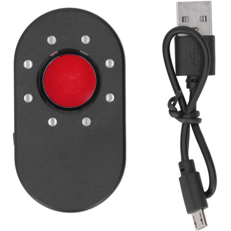 Détecteur de caméras cachées USB avec LED, scan infrarouge et détection RF pour hôtel