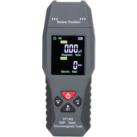 Détecteur de champ électromagnétique portable EMF - Testeur numérique LCD pour inspection domestique et extérieure