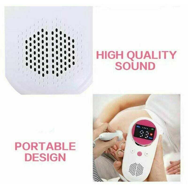 Détecteur de coeur de bébé de Doppler foetal de ménage moniteur de battement de coeur foetal de Doppler aucun rayonnement avec l'écran d'affichage à