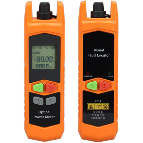 Détecteur de défauts laser rouge 650nm 10mW portable avec lumière LED - Localisateur de fibres optiques