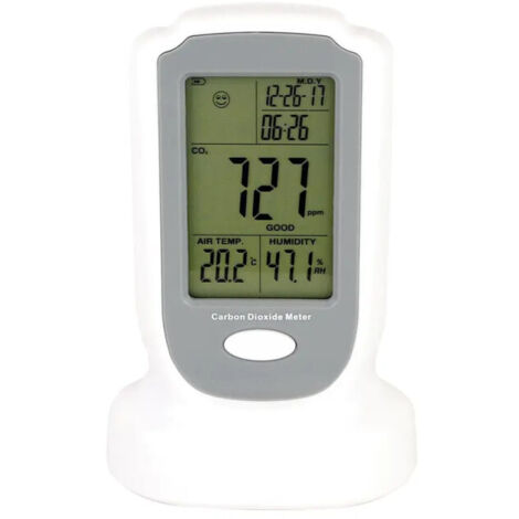 Détecteur de dioxyde de carbone CO2 intérieur - Blanc