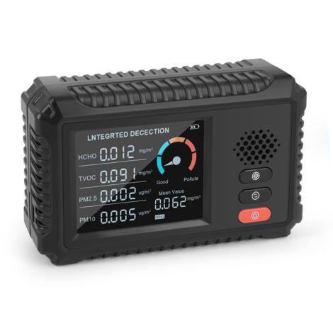 Détecteur de dioxyde de carbone et de formaldéhyde Détecteur de qualité de l'air Détecteur PM2,5 PM10