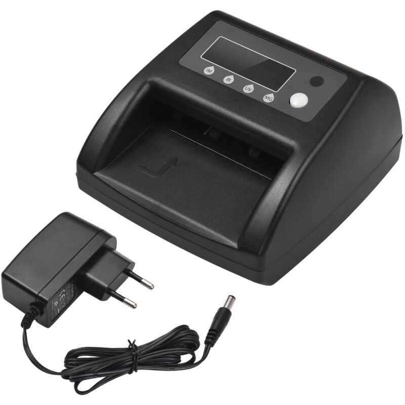 Détecteur de Faux Billets Mini uv - Compteur de Billets Automatique avec Détection uv, mg, ir, Qualité du Papier, Taille et Épaisseur, Adapté aux