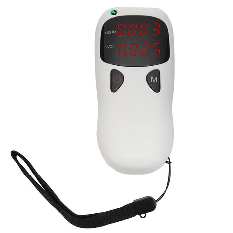 Détecteur de formaldéhyde portable testeur de qualité de l'air domestique intérieur HCHO mètre TVOC moniteur