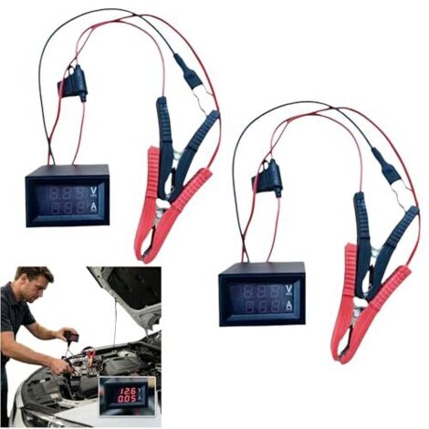 Détecteur de Fuite Batterie Véhicule – Testeur Circuit Auto avec Affichage Tension Courante, Outil Détection sans Multimètre pour Voitures, Camions, VR, Motos(2pcs) 2pcs -