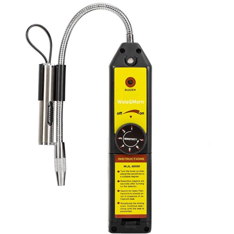 Lifcausal - Détecteur de fuite de fréon WJL-6000 Détecteur de fuite de réfrigérant hvac Renifleur de gaz halogène Détecteur de gaz automobile Testeur