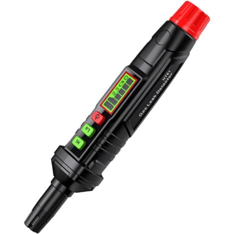 Détecteur de fuite de gaz combustible portable avec écran LCD, alarme, appareils de test et canalisations pour méthane, propane, benzène, niveaux de sensibilité 0-1000