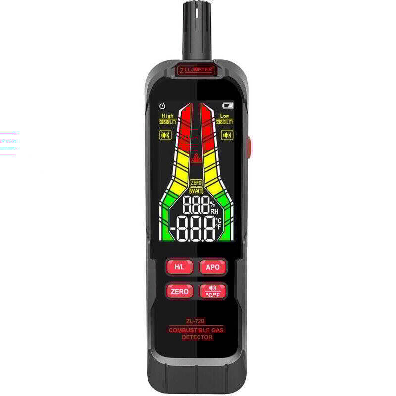 Debuns - Détecteur de Fuite de gaz combustibles Portable Testeur de Fuite de gaz Naturel Analyseur de Concentration de gaz combustibles Portable avec