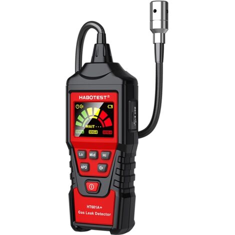 Détecteur de fuite de gaz HT601A+, analyseur de méthane, gaz combustible PPM LEL, testeur naturel combustible, écran sonore, alarme, capteur de fuite de gaz alcoolisé