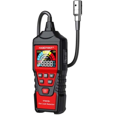 Détecteur de fuite de gaz HT601B+, détecteur de gaz naturel professionnel avec alarmes sonores et visuelles, propane domestique, utilisé pour localiser les fuites de gaz combustibles tels que le métha