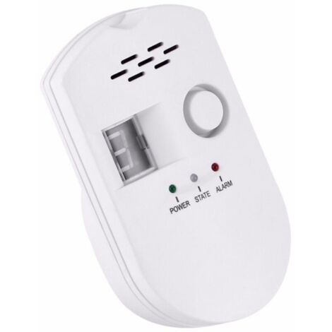 Détecteur de Fuite de gaz LPG/Gaz Naturel/Charbon, Moniteur de Capteur Enfichable avec Alarme sonore et Affichage numérique