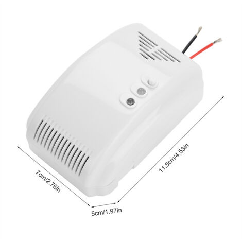 Détecteur de Fuite de Gaz Propane et Butane, Alarme Sécurité pour Camping-Car 12V