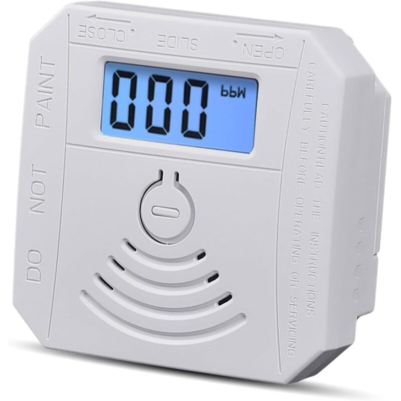 Détecteur de Fuite de gaz, teur électrochimique Unité de détection de Fuite de gaz de Écran LCD à 3 Chiffres Alarme sonore et Lumineuse Voyants LED