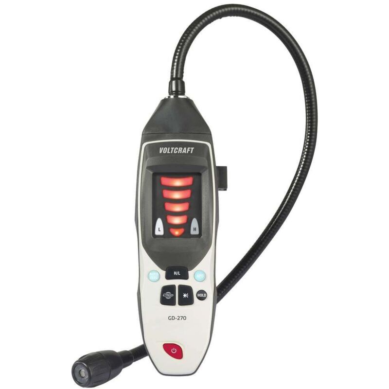 Voltcraft - Détecteur de fuite de gaz GD-270 méthane, hydrogène, propane, éthylène, éthane, hexane, benzène, isobutane, é