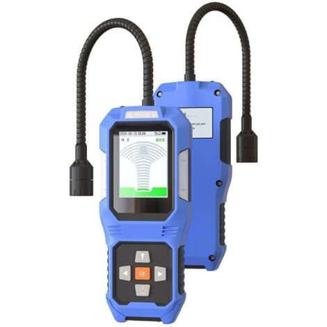Détecteur de Fuite de réfrigérant Rechargeable, détecteur de Fuite de fréon avec 3 sensibilité et 3 Types d'alarme, pour CFC,HCFC,HFC,HFO,HC pour Automobile, Maison Industrie – Bleu
