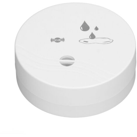 Détecteur de Fuite d'Eau 100dB Alarme Sonore Étanche Capteur d'Inondation pour Salle de Bain Maison