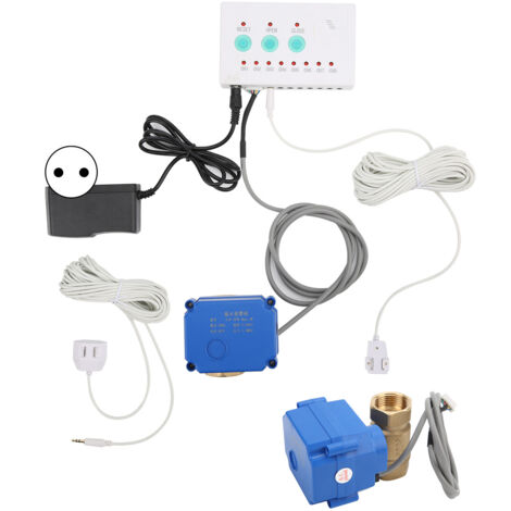 Détecteur de Fuite d'Eau Intelligent avec Alarme Sonore - Kit de Protection Maison - Prise EU 100-240V