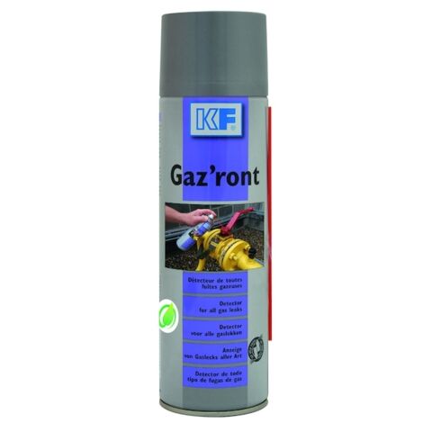 Détecteur de gaz aérosol 500ml – Détection rapide de fuites – Compatible avec tous types de gaz – 6032 – KF - RONT 500 ML KF