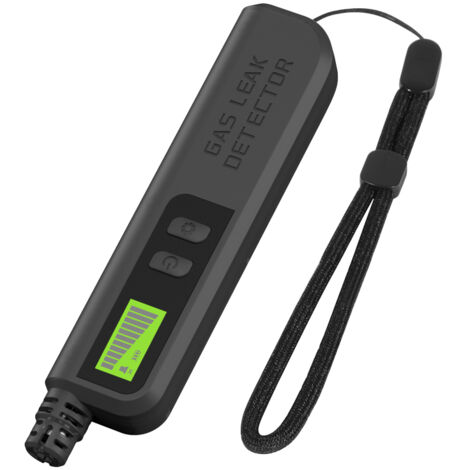 Détecteur de fuites de gaz combustibles portable QTX-1, outil de surveillance portatif, plage de détection 50–1000 ppm, alerte sonore, compatible avec le gaz naturel, le GPL, noir