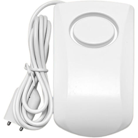 Détecteur de fuites d'eau, détecteur d'inondation intelligent 130 dB, capteur d'alarme d'eau sans fil (1 pièce, blanc)