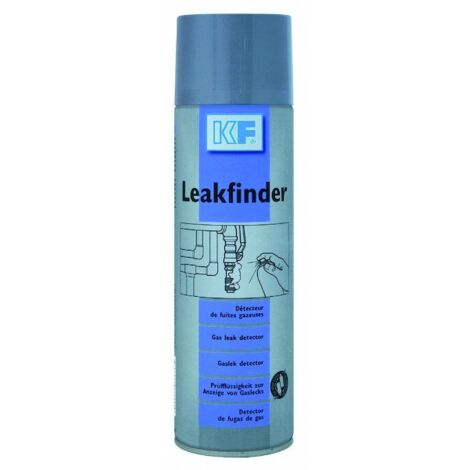 Détecteur de fuites gazeuses 500 ml – Non corrosif pour métaux et plastiques – Bulles pour identification précise des fuites – Aérosol – KF