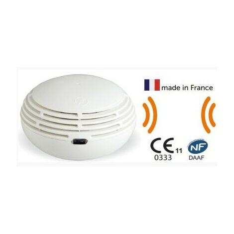 Détecteur de fumée autonome – Alimentation sur batterie – Installation au plafond – Norme NF EN 14604 – Interconnexion radio – Finsecur