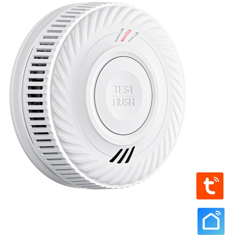 KYF - Détecteur de fumée ce Pile 10 ans scellée connecté Wifi