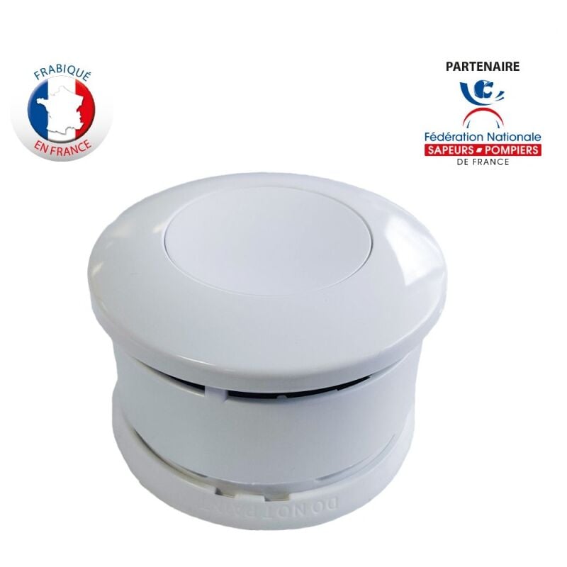 Lifebox - Détecteur de Fumée certifié nf Serenity 10 à pile Lithium 10 ans Fabriqué en France