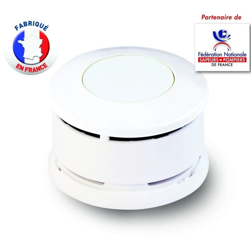 Lifebox - Détecteur de Fumée certifié nf Serenity 5 à pile alcaline 5 ans Fabriqué en France