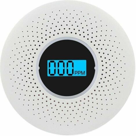 Détecteur de fumée et de monoxyde de carbone combiné SHINING HOUSE avec alarme d'affichage sonore et alarme clignotante ainsi que détecteur de fumée et de CO LED intelligent pour la détection KTV dans