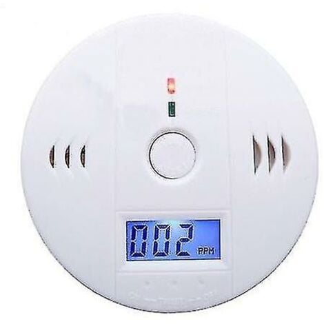 LARGEIGHT Détecteur de fumée et de monoxyde de carbone Détecteur de fumée