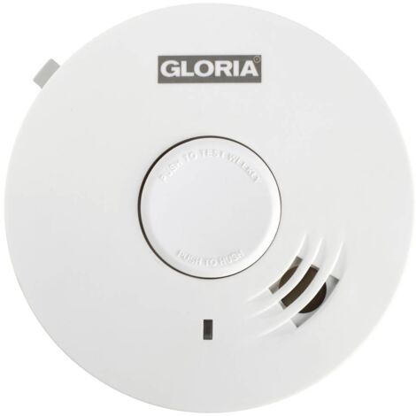 Détecteur de fumée Gloria R-10 002518.0015 autonomie 10 ans à pile(s)