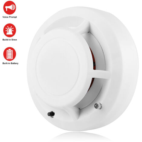 ANPVIZ Détecteur de fumée indépendant 9V, système de capteur photoélectrique d'alarme incendie de sécurité domestique