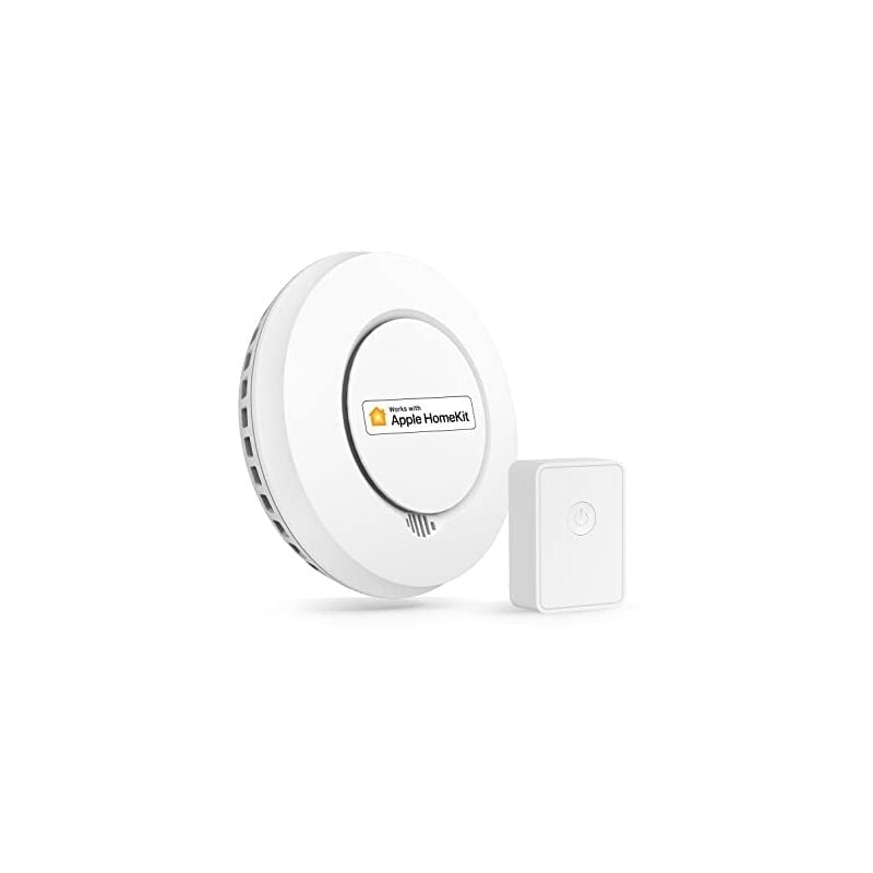 Meross - détecteur de fumée interconnecté (avec hub), détecteur de fumée intelligent compatible avec apple homekit et smartthings, alarme
