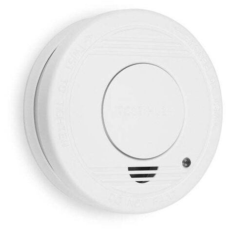 Détecteur de fumée optique avec pile 9V – Alarme 85 dB – Autonomie 1 an – Capteur 10 ans – Installation plafond recommandée – Smartwares - rm250