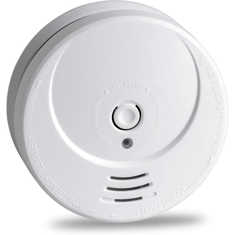 Serbia - 2 pièces Détecteur de Fumée, photoélectrique Pile au Lithium Longue durée 10 années, Alarme Incendie GS506G