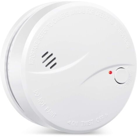 Détecteur de fumée sans Fil avec 10 Ans Batterie au Lithium, Détecteur de fumée à détecteur photoélectrique EN14604 Détecteur d'incendie certifié CE-625PHS (1)