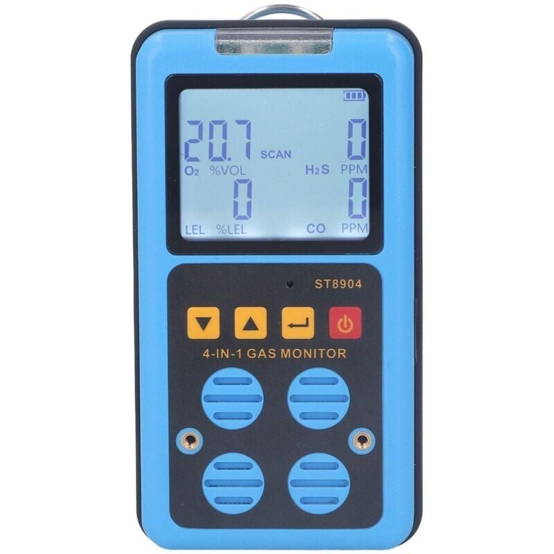 SNQ - Détecteur de Gaz 4 en 1 Détecteur de Gaz à Affichage rétro-éclairé D'alarme de Vibration de Lumière Sonore de sensibilité élevée pour Le