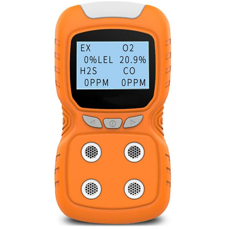 Détecteur de gaz Analyseur de testeur de compteur de moniteur à 4 gaz Détecteur de gaz portable Moniteur de CO Détecteur de gaz toxique numérique