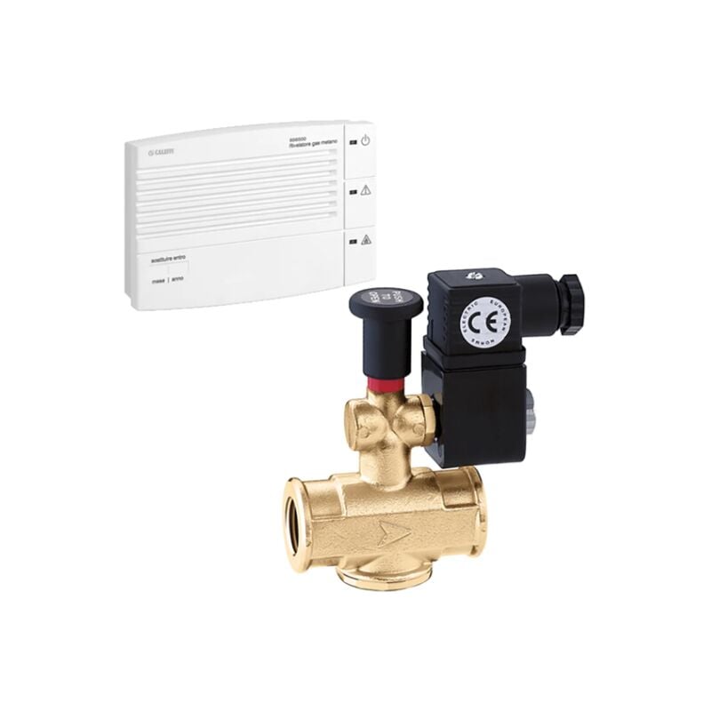 Détecteur de gaz avec capteur intégré et sortie relais pour gpl 1/2' Caleffi 855410 1/2' - 230 v