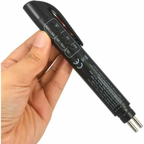 Détecteur de liquide de frein, détecteur de frein automatique à 5 LED (batterie non incluse)