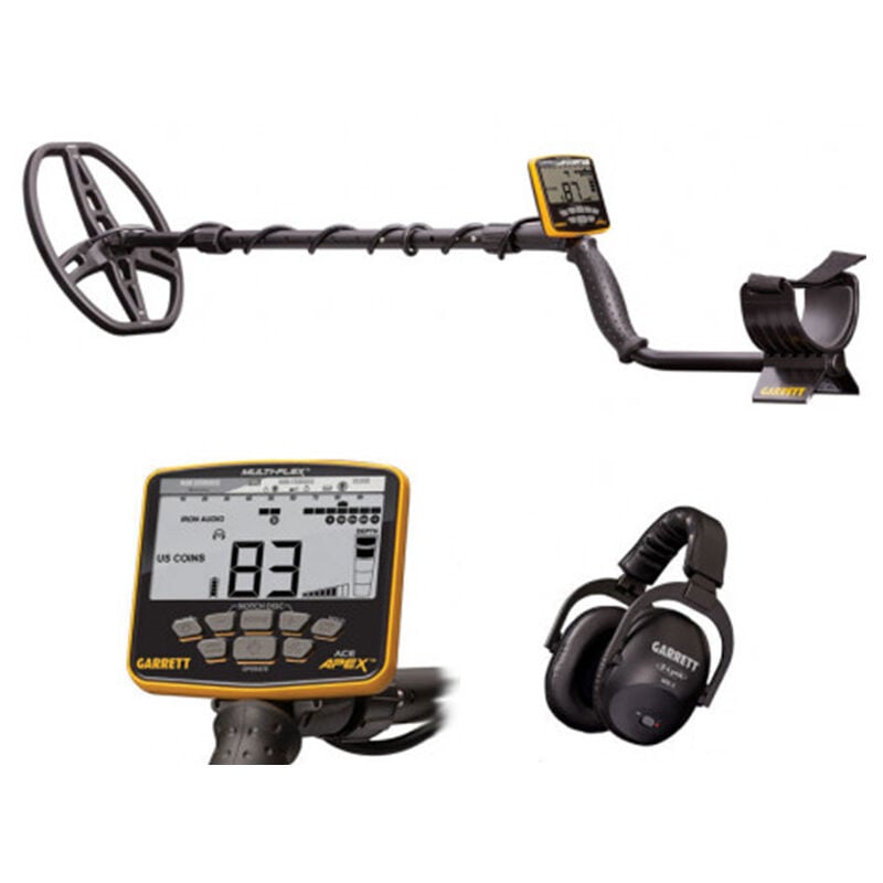 Détecteur de métaux Apex disque Raider dd 22 x 28 cm + casque MS-3 Z-Lynk