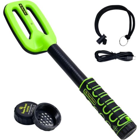 Détecteur de métaux, étanche IP68, portable et professionnel, avec alarme sonore et vibrante, éclairage LED, pour la chasse au trésor en plongée, à la plage ou dans le jardin.